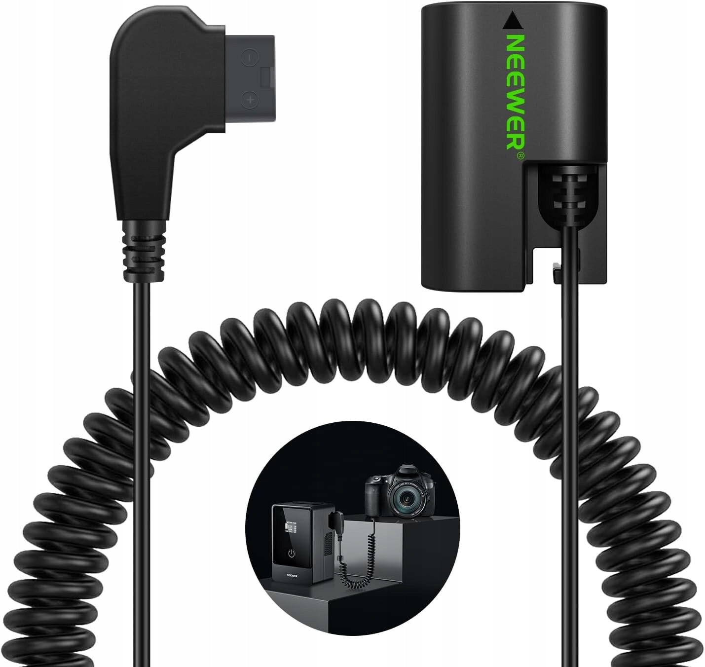 Baterie S Vyměnitelným Napájením Neewer LP-E6NH Pro Canon V Mount Eos Konektor D Tap