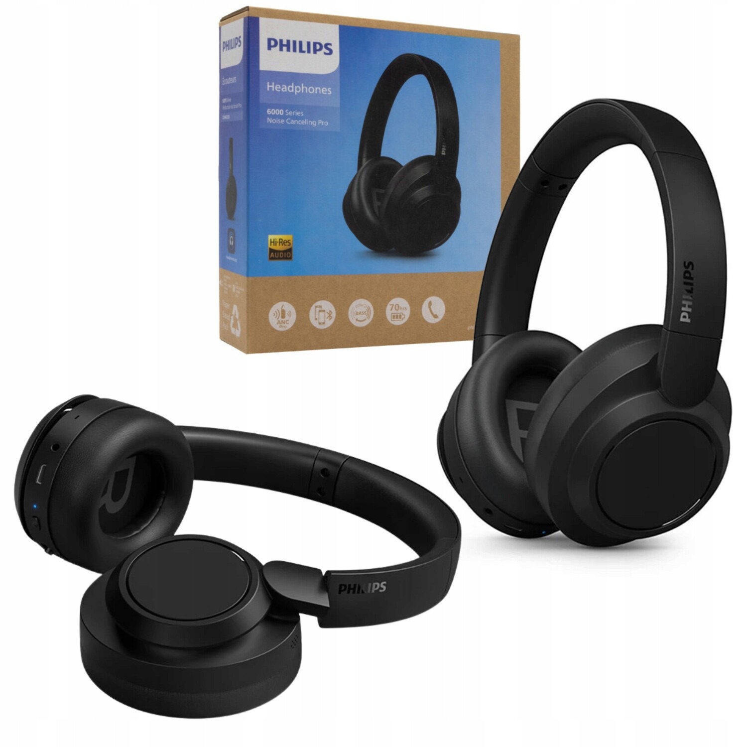 Sluchátka do uší Philips TAH6509BK Anc Černá Bluetooth pro 70 hodin provozu
