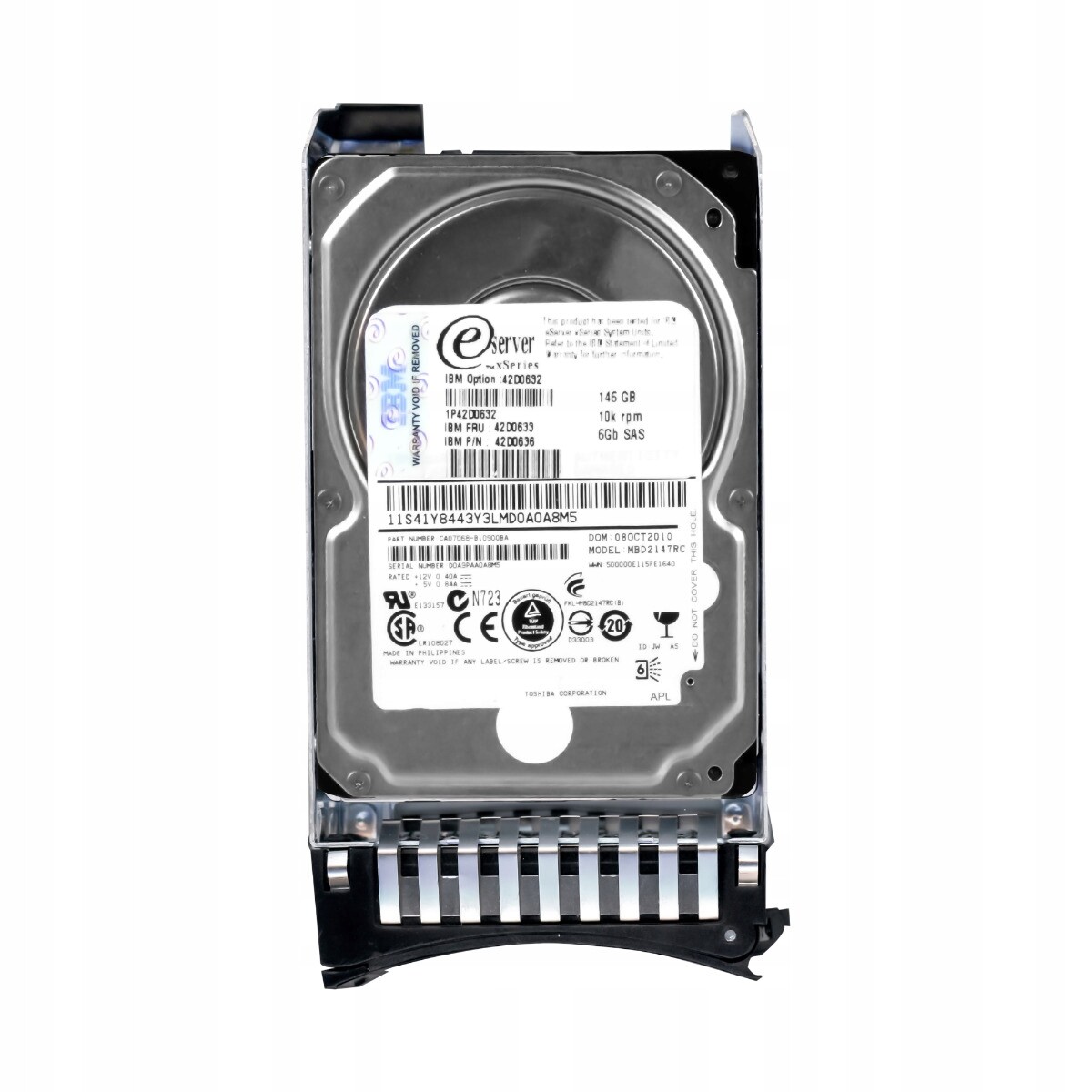 Ibm 42D0633 42D0636 146GB 10K SAS-2 2.5'' MBD2147RC