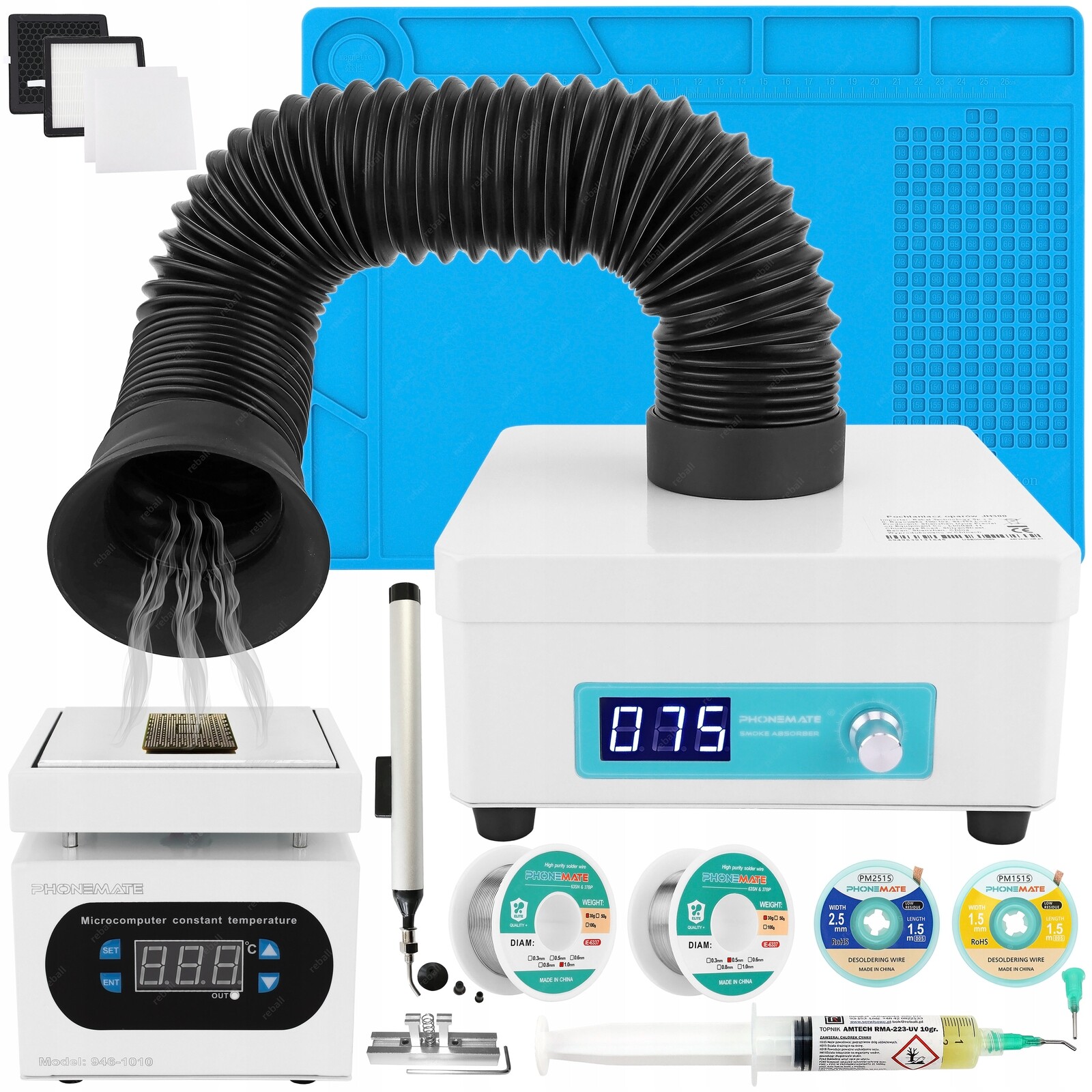 Ohřívač Phonemate 946-1010+POHLCOVAČ Výparů JH300 Příslušenství Bga Smd