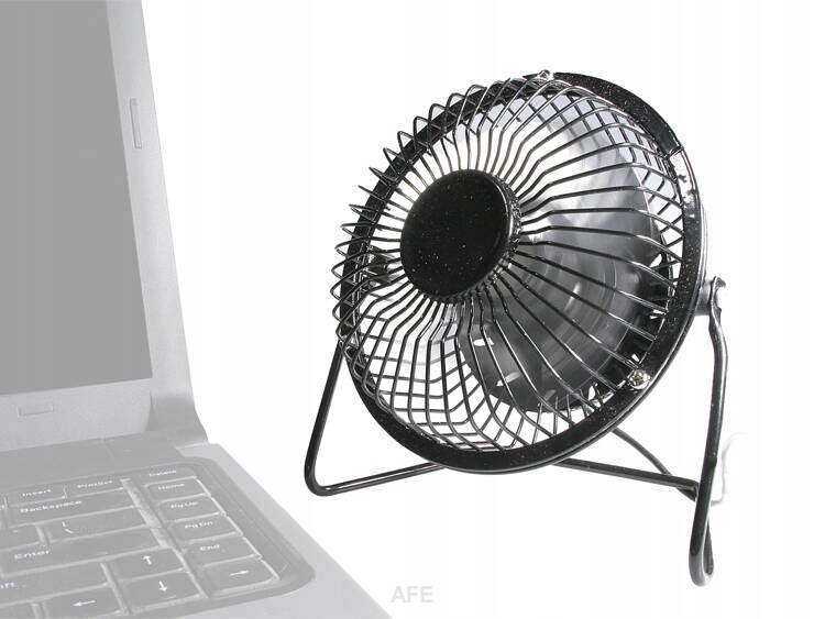 Kovový Stůl Velký 15 cm Ventilátor Větrák Na Usb pro Pc o průměru 13 cm