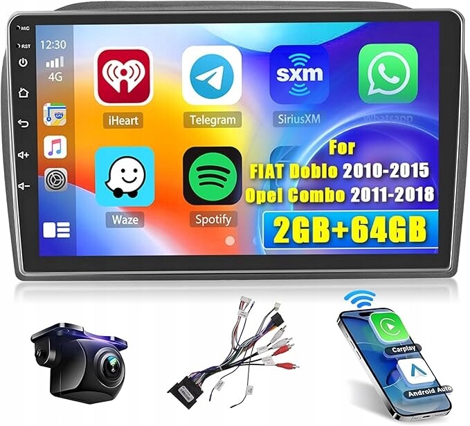 Rádio Android 15 4+64GB 9
