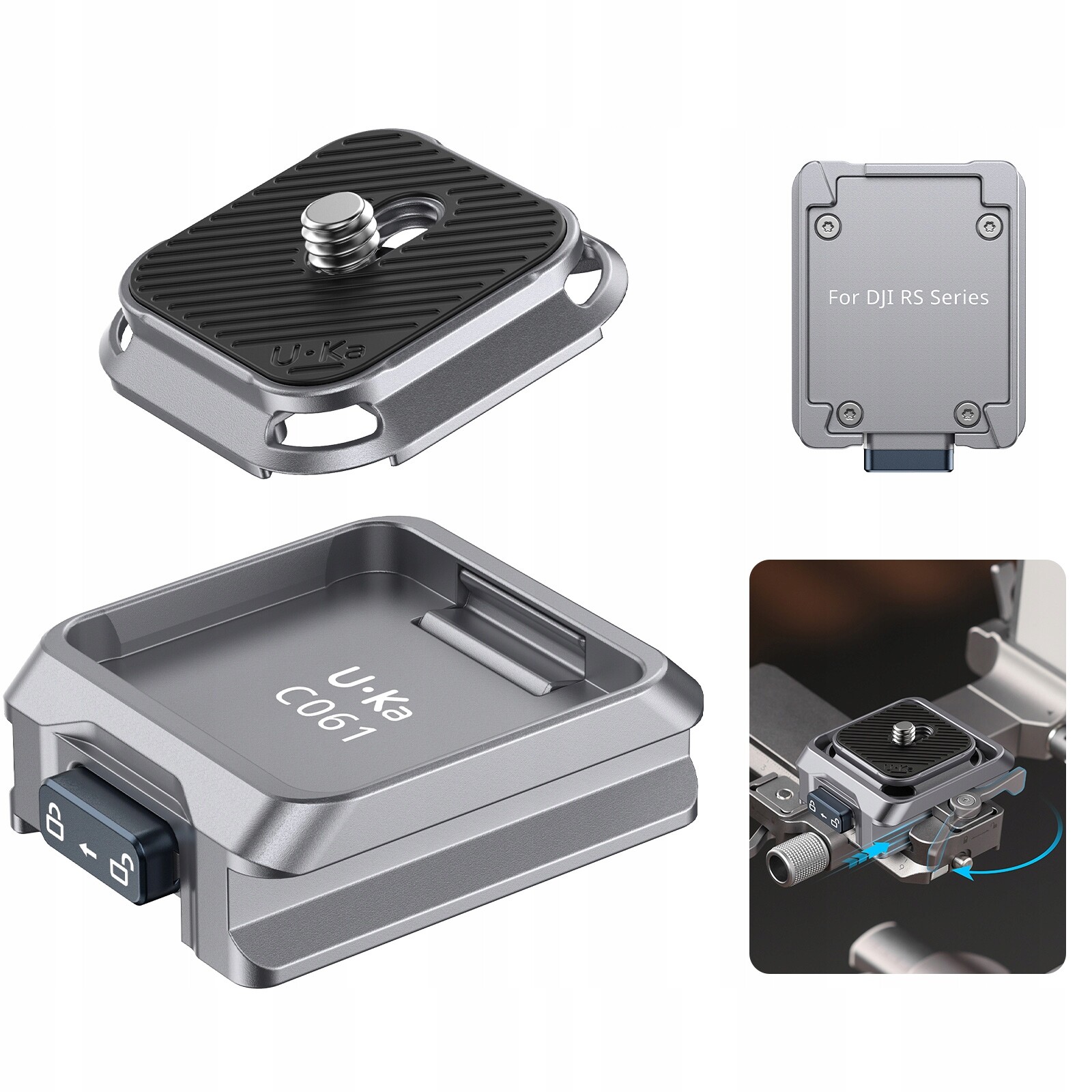 Rychlospojka Montážní deska Arca Swiss Dji Rs 2 3 4 Pro Mini Ulanzi C061