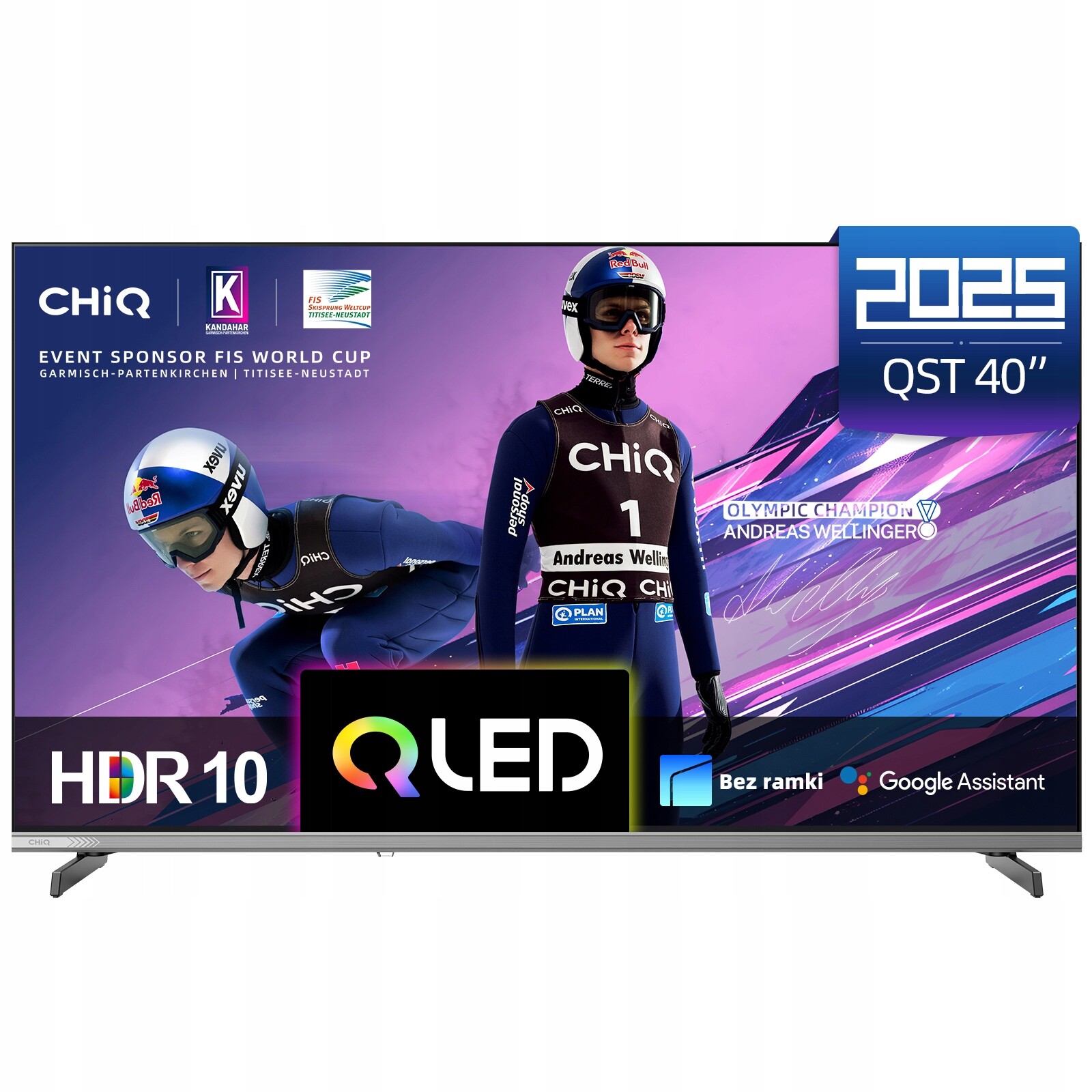 Televizor CHiQ L40QST 40 palců Qled Google Tv HDR10 Dolby Audio