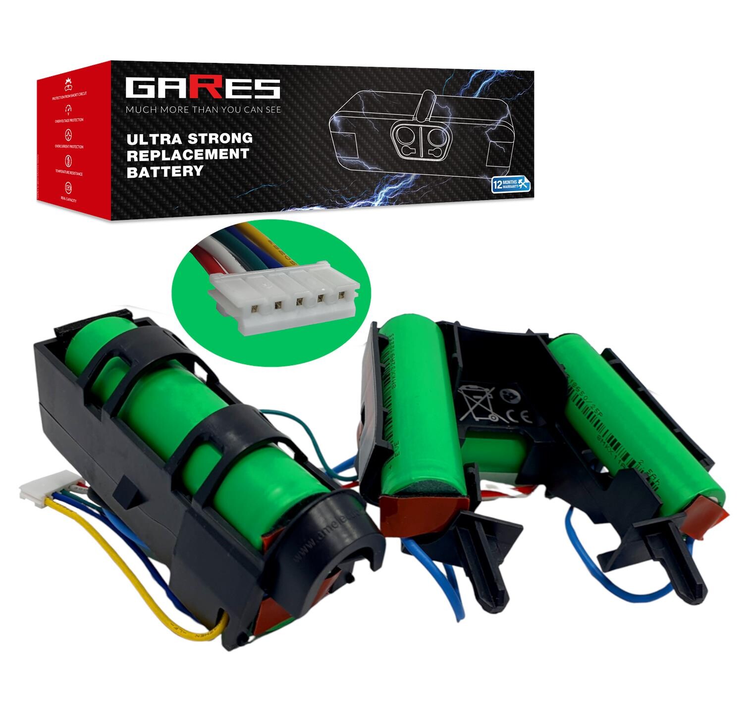 Akumulátor Gares pro Electrolux EER7 Allrgy Allergy EER77SSM Mbm 18V 2,5Ah