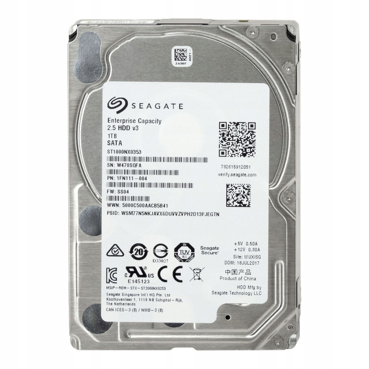 Seagate 1TB 7.2K 128MB Sata II 2.5'' ST1000NX0353