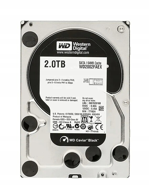 Pevný Disk Wd Black WD2002FAEX 3.5