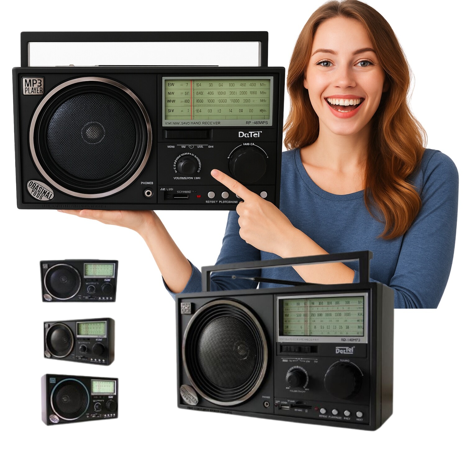 Síťové a bateriové rádio Dartel RD140MP3 MP3 přehrávač Sluchátkový konektor