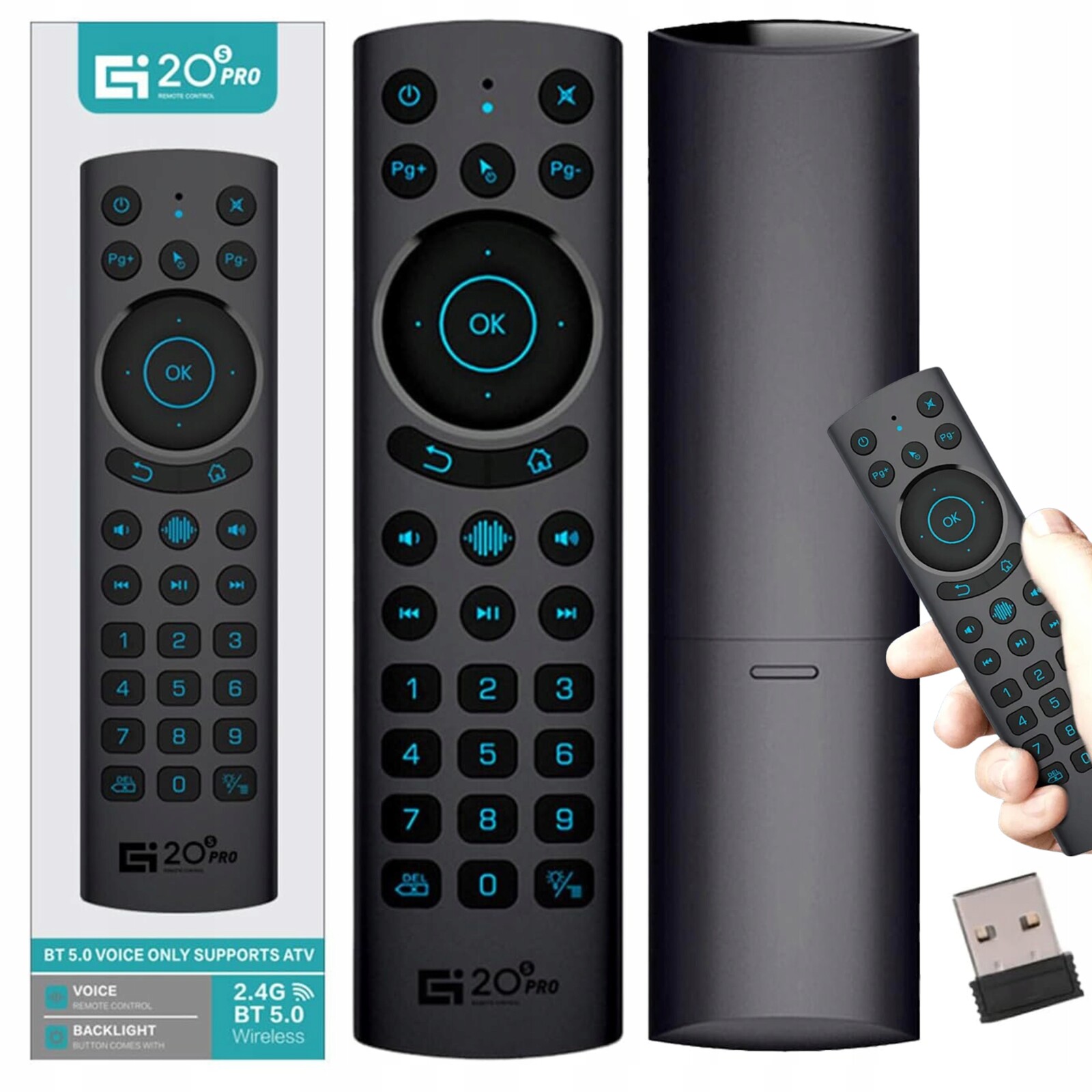 Univerzální dálkový ovladač Air Mouse G20s Pro Smart Tv Usb pro notebook a Bt