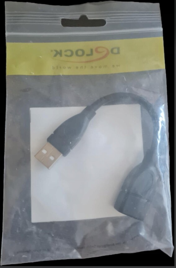 Delock ShapeCable kabel Usb 2.0 A – A prodlužovací kabel 15 cm