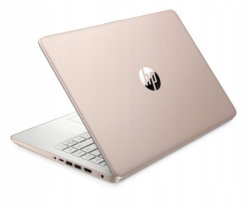 Krásný růžový Notebook Hp 14 Intel N4120 16GB 128GB eMMC Win 11