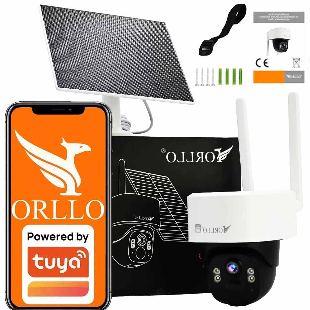 Venkovní 4G Lte kamera Orllo TZ1 s cloudem Sim solární panel