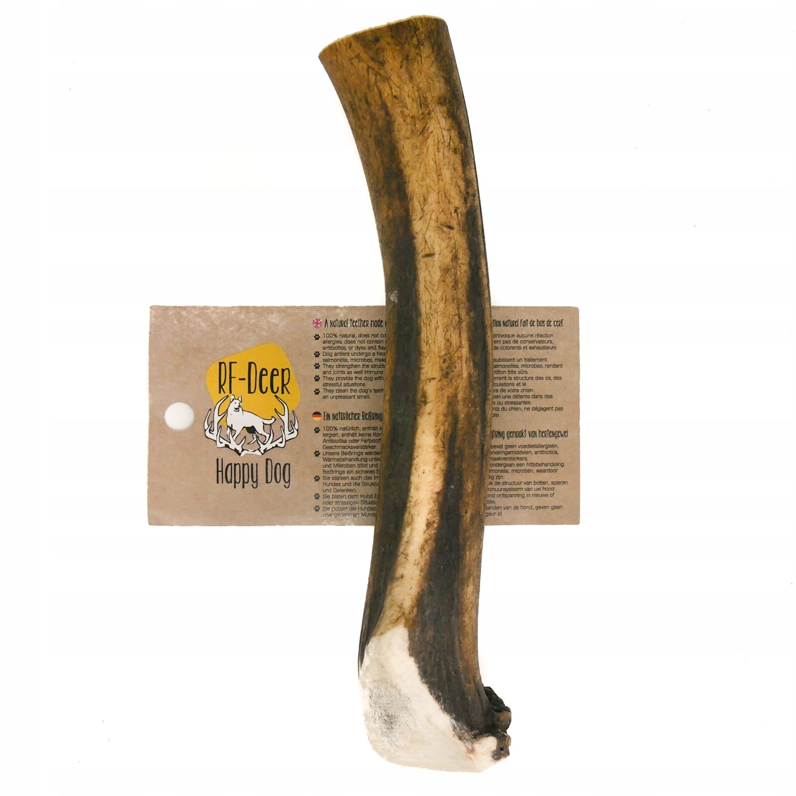 XL Tvrdý jelen 17-19 Cm 111-150 g Kousátko z paroží rohového rohu pro psa