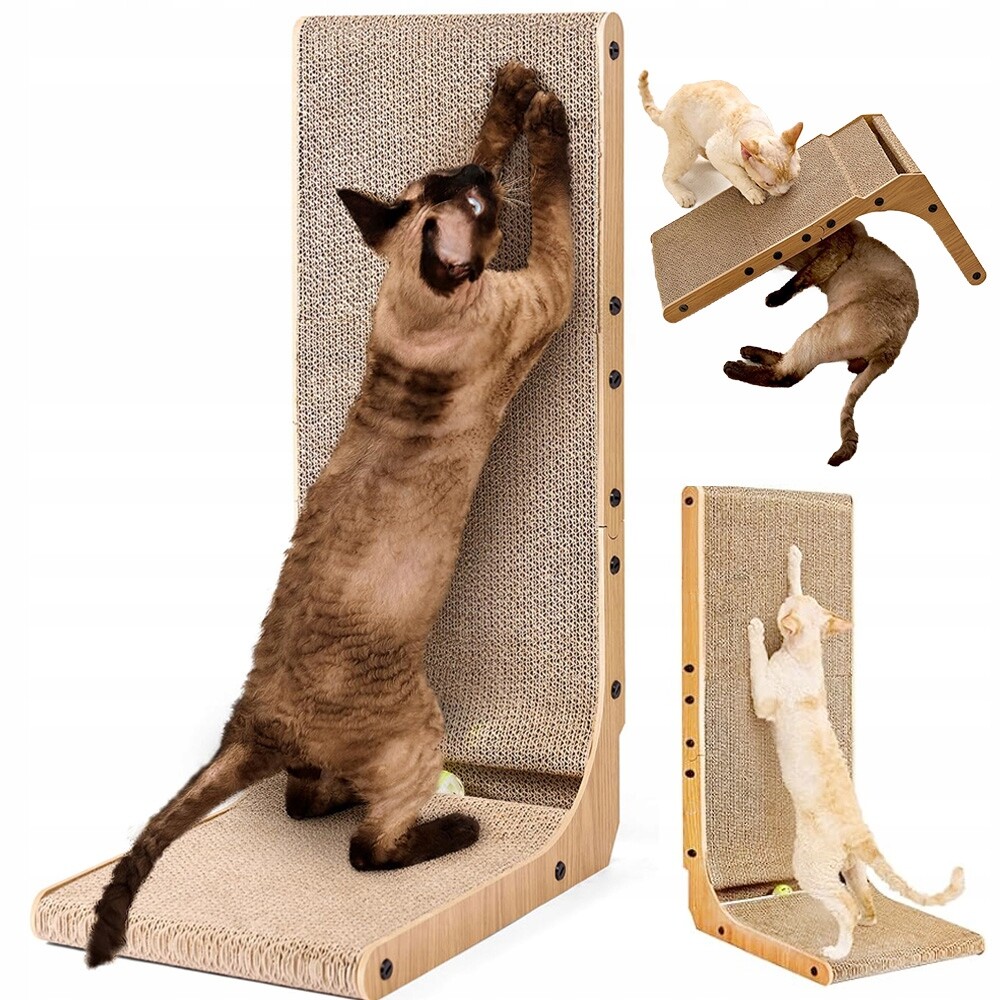 Drapak Pro Kočky Kartonový Rohový Kartonový Pelíšek S Míčem Velký