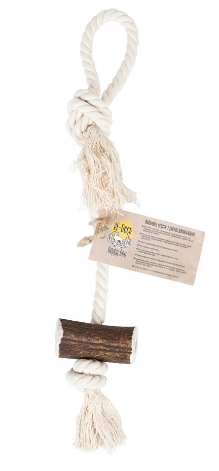 Kousátko přetahovadlo pro psa s jelením parožím rohem 2v1 XL tvrdá hračka