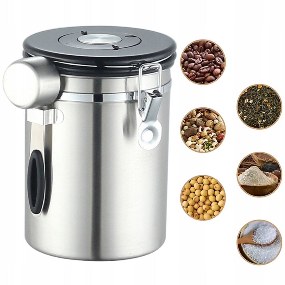 Nádoba Na Kávu Lova Nest Hermetická Plechovka Čaj Potraviny Ocelová V1