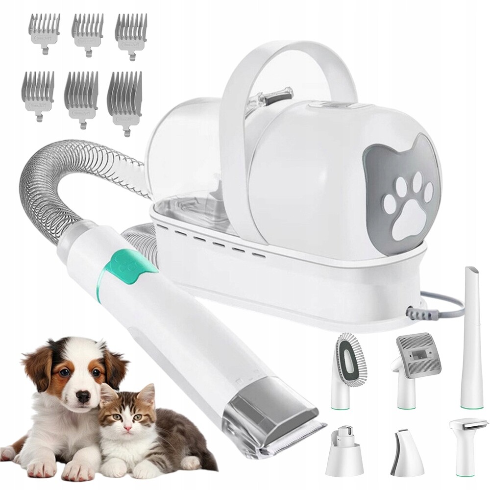 Sada Pro Stříhání Psů A Koček S Tichým Vysavačem 7V1 13 Kpa Vysavač