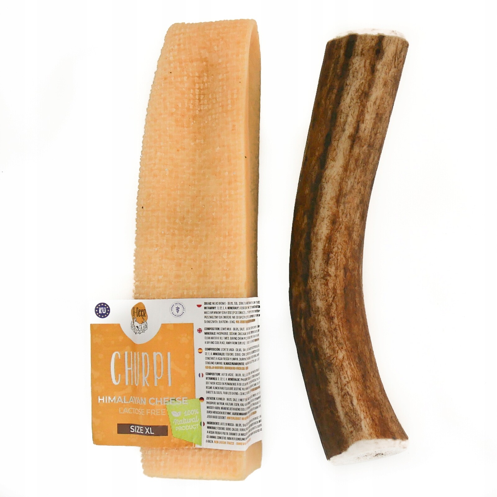 Sada Kousátko sýr himálajský XL 130 g a parohy jelení roh L Hard 95 g