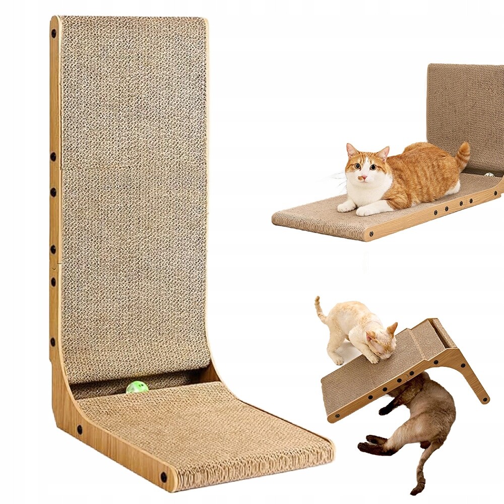 Rohové Škrabadlo Pro Kočky Odolné Kartonové Škrabadlo S Hračkou Vysoká Kvalita