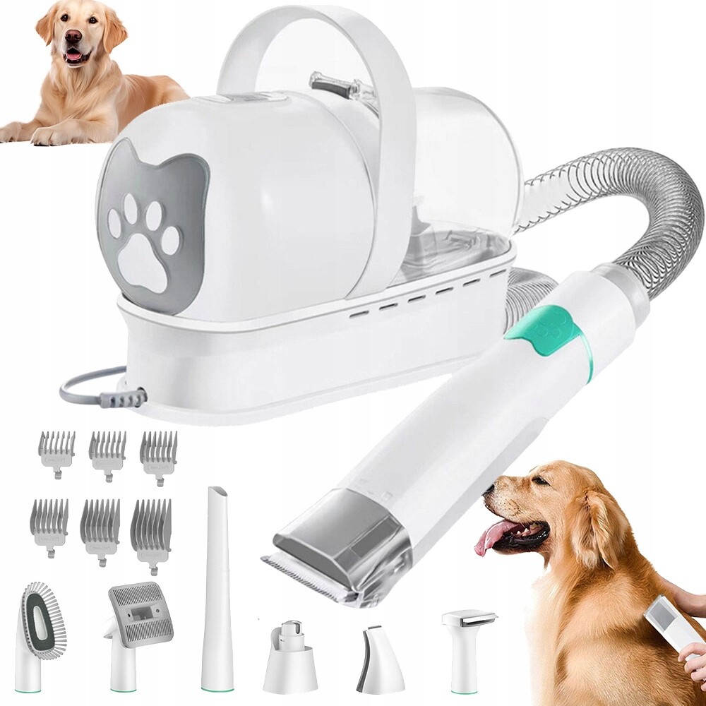 Sada Pro Péči O Psa Kočky Vysavač Zastřihovač Nízké Hladiny Hluku 7 V 1