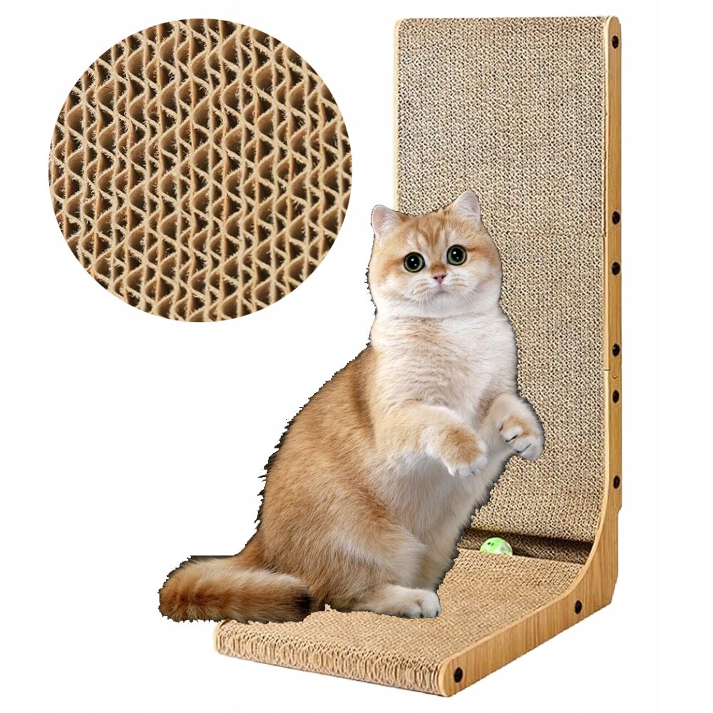 Škrabadlo pro kočky s pelíškem Hračka škrabadlo 68x42x28 cm