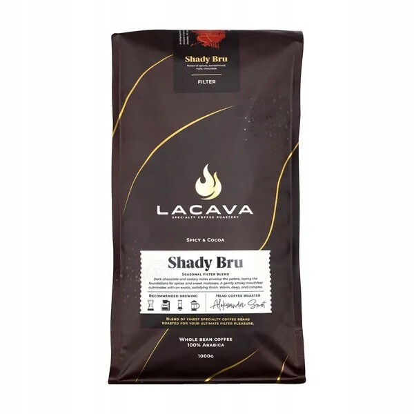 Káva v zrnku do kávovaru světle pražená LaCava Shady Bru 1000 g