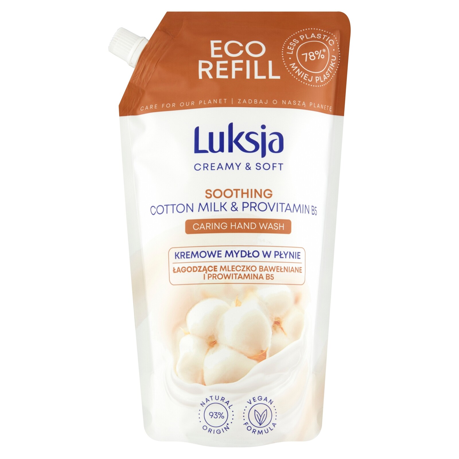 Tekuté mýdlo Luksja Creamy & Soft 0,9 l Cotton