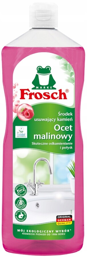 Frosch Prostředek na odstraňování vodního kamene 1L malinový ocet