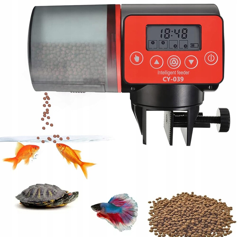 Automatické Krmítko Pro Ryby 200 ML S Časovačem, Přesné Ovládání Akvária