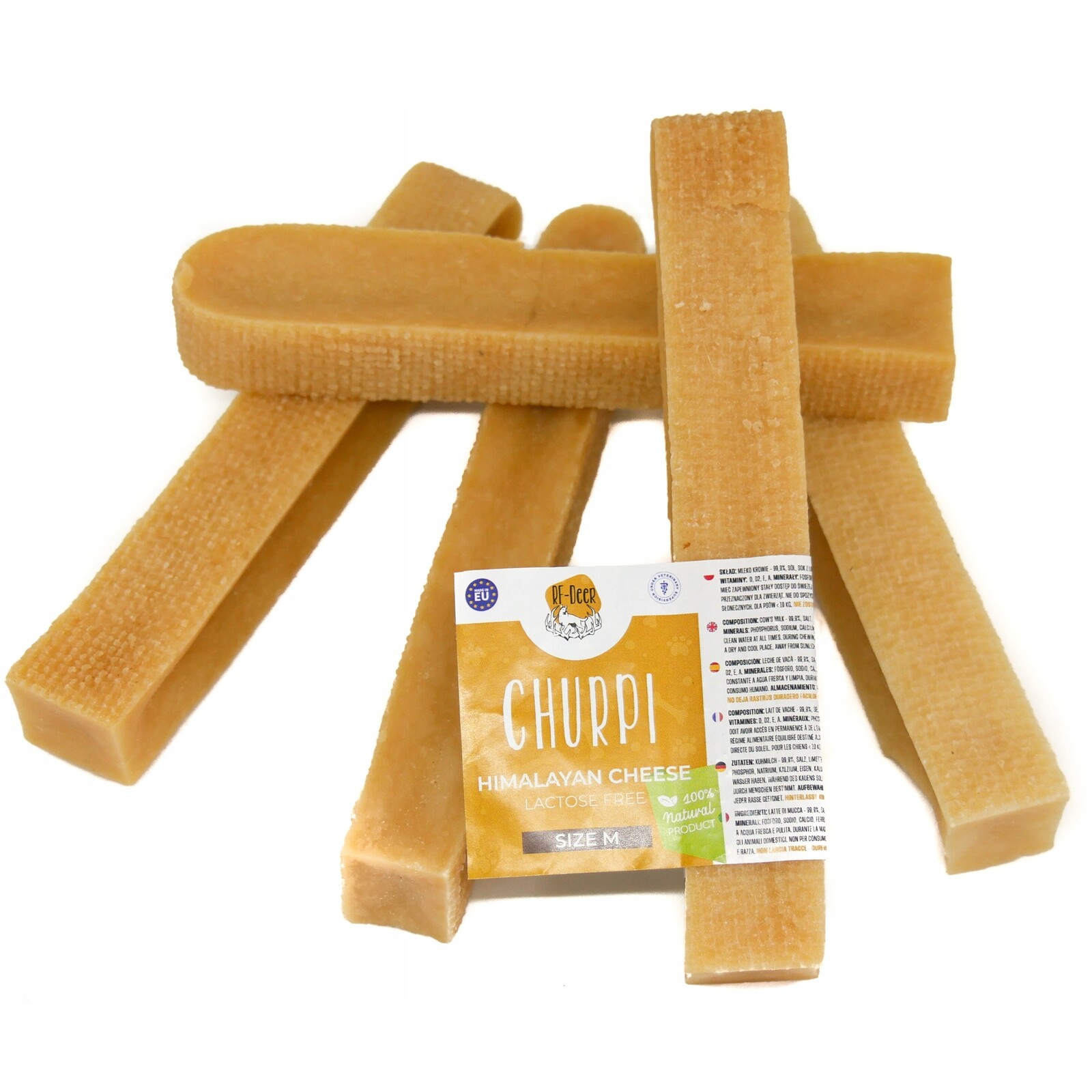 5 x Himalájský sýr M 300-400 g Kousátko psí pamlsek 13-14 cm