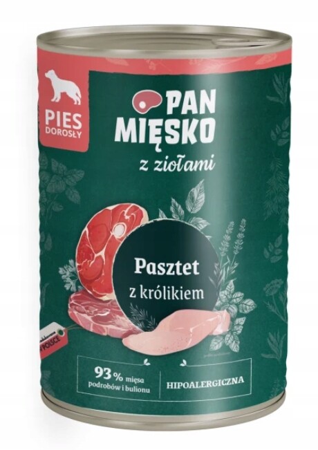 Pan Mięsko krmivo mokrý králík 0,4 kg