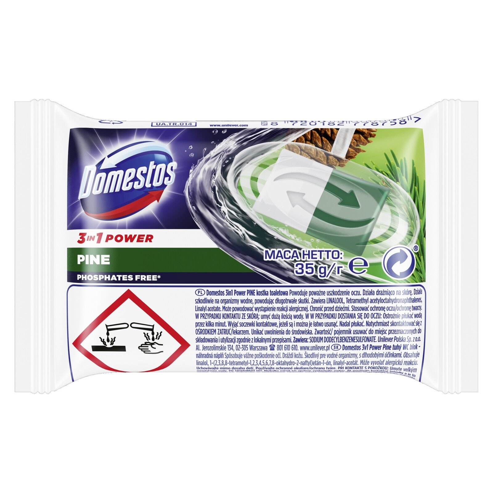 Domestos 35g 3v1 Kostka Uzl. Pine