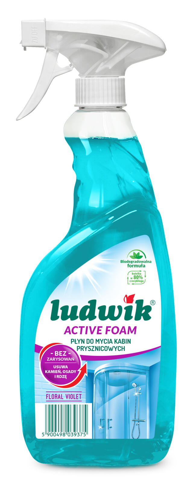 Tekutina Ludwik 0,6 l pro čištění sprchových koutů