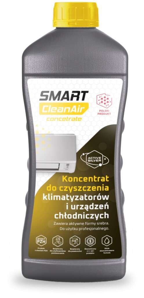 Koncentrát na čištění klimatizace – účinný, aktivní stříbro, Pzh, 1 l