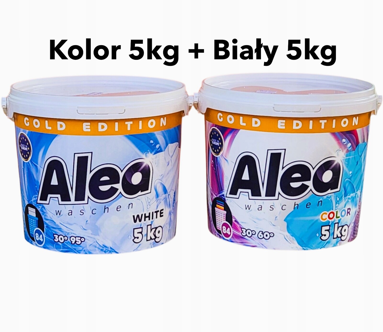 10 kg Sada pracích prášků na tkaniny Alea Waschen Set Barva 5 kg bílá 5 kg