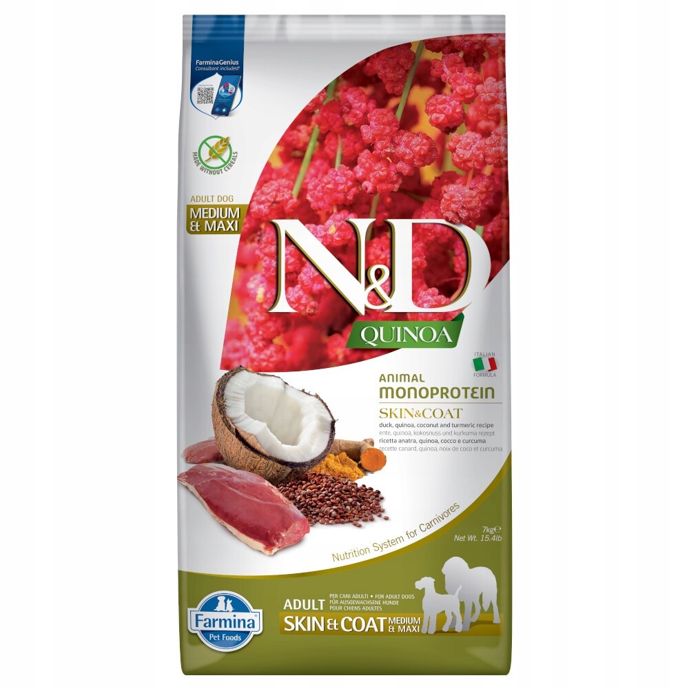 Nd Quinoa Skin Coat Adult Duck 7kg Kaczka Medium/Maxi