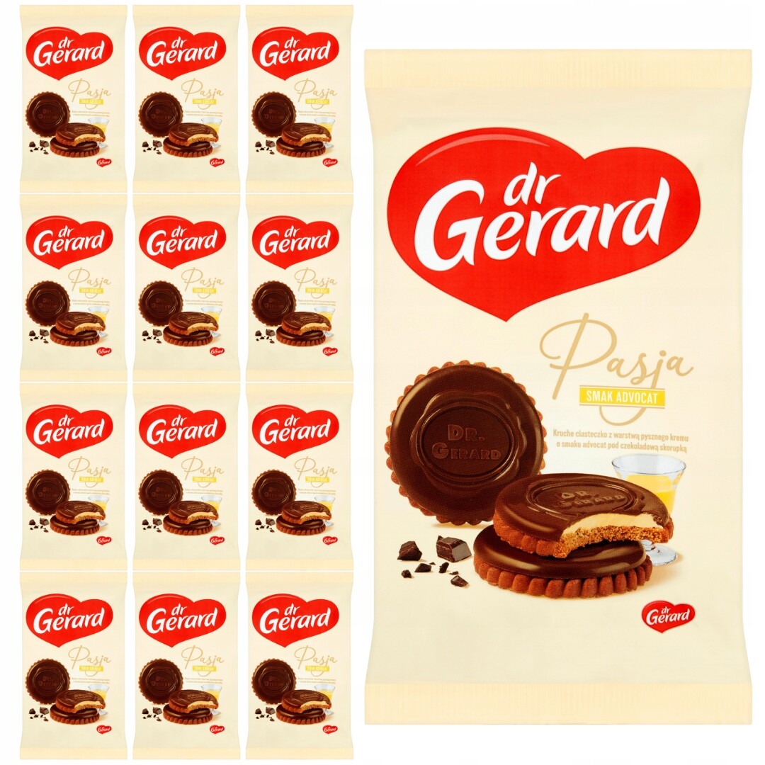 dr Gerard Vášeň Sušenky s advocat krémem a čokoládou 170 g x 12 kusů