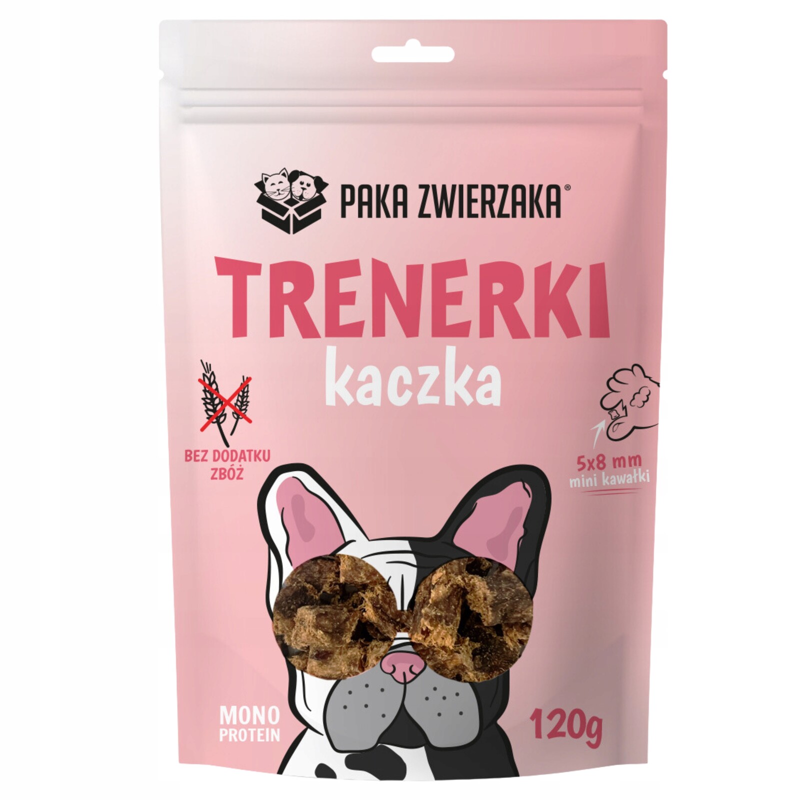 Pochoutky pro psa Paka Zwierzaka Trenérky Kachna 120 g (Duck)