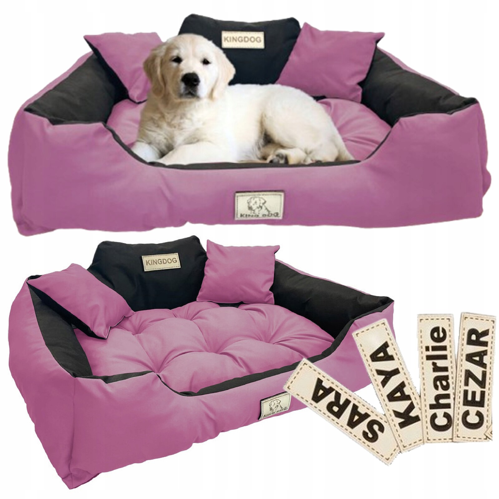 Pelíšek pro psa kočku Potah Pohovka Kotec Vodotěsná Jméno 100 x 75 cm