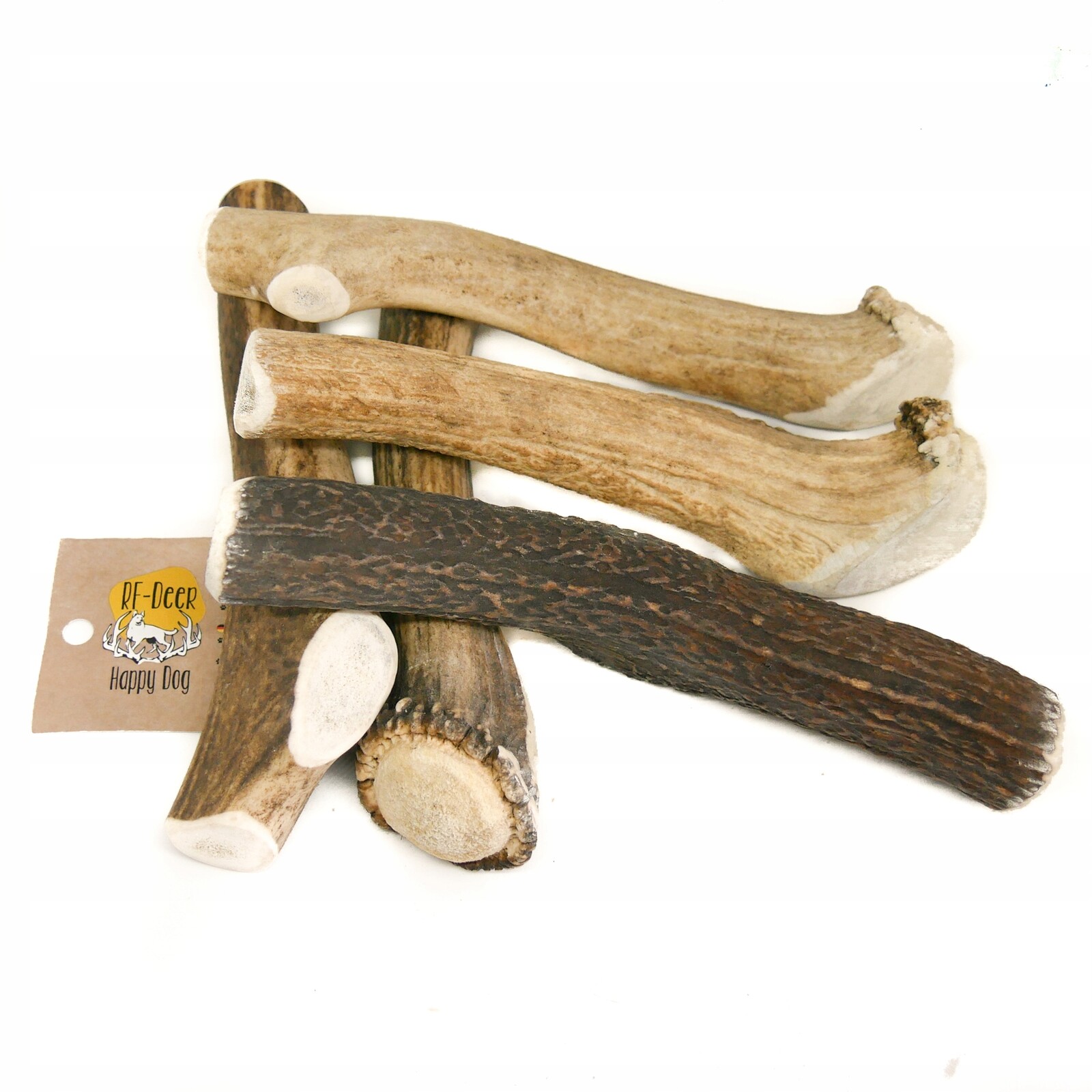 XXL Tvrdý jelen 19-21 cm Kousátko kousátka z paroží rohů pro psa 161-200 g