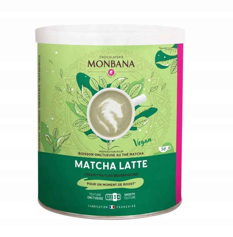 Monbana Matcha Latte 500 g veganský čajový nápoj v v prášku