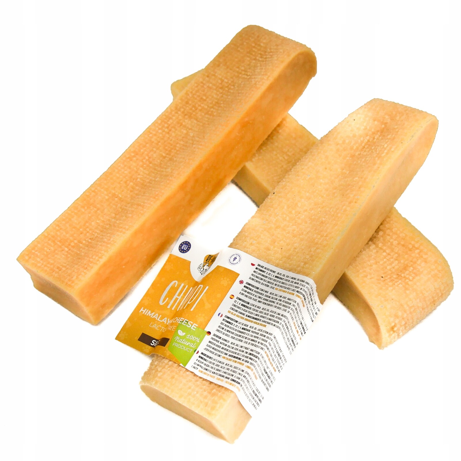 3 kusy Himalájský sýr XL 360-417 g Kousátko psí pamlsek 15-16 cm