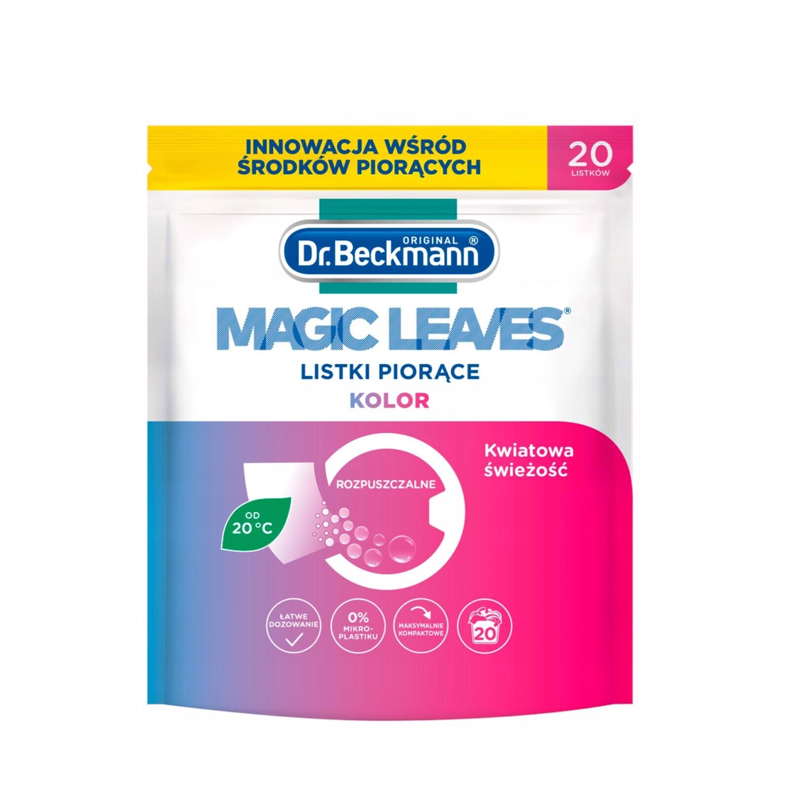 Dr. Beckmann Magic Leaves Prací listy Barva 20ks