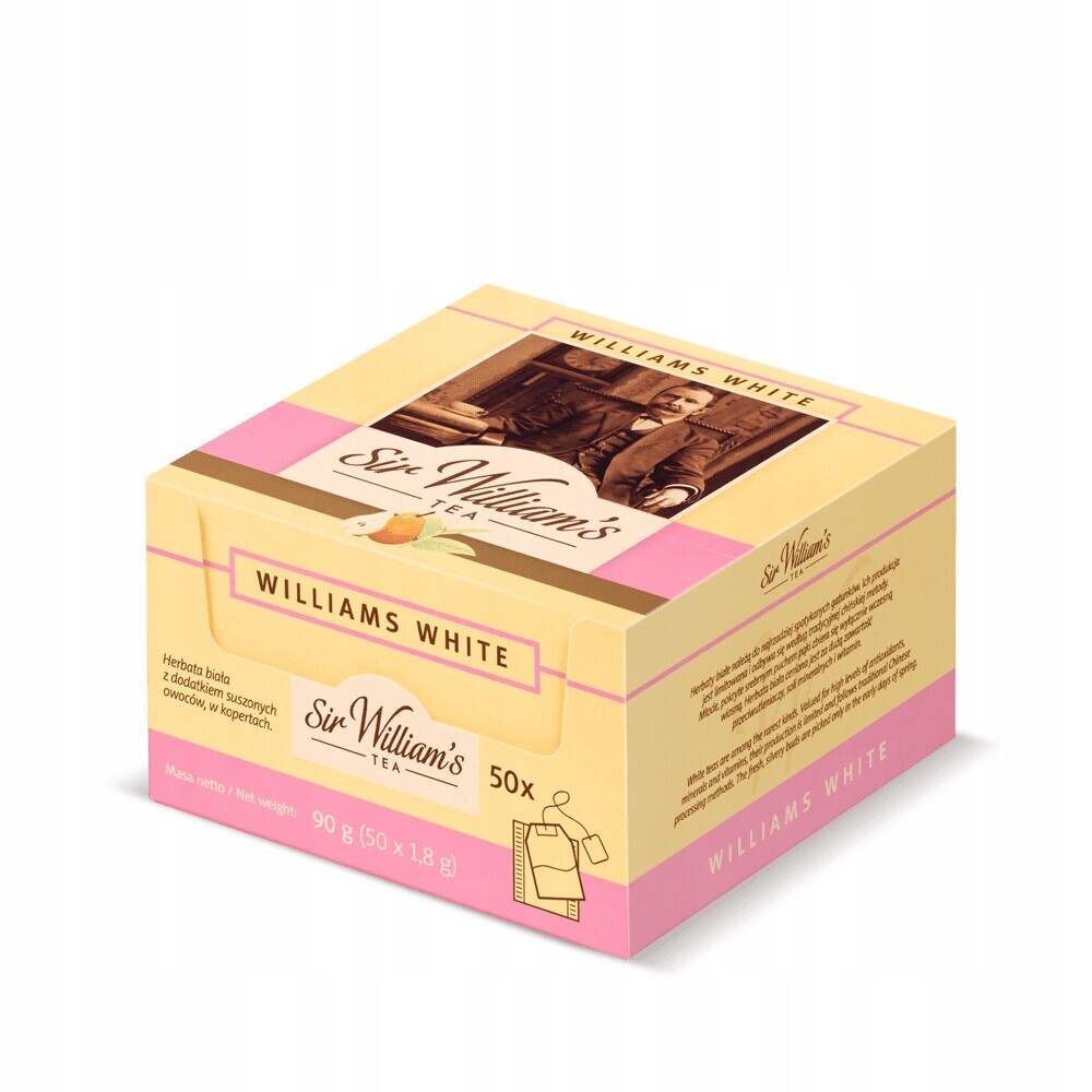Bílý Čaj Sir William's v čajových sáčcích 90 g