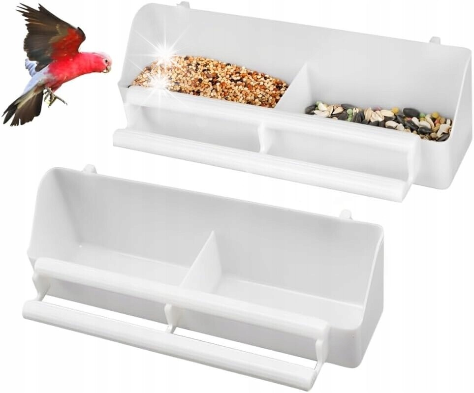 Krmítko Pro Ptáky Miska Pro Ptáky Do Klece Na Vodu 2x Pro Papoušky Ptáků