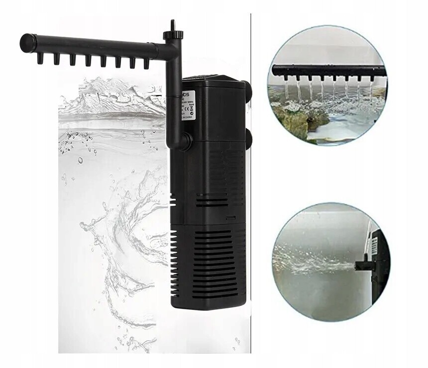 Vnitřní Filtr Do Akvária S Dešťovou Sprchou, Nádrž Do 200 L, Silný A Výkonný