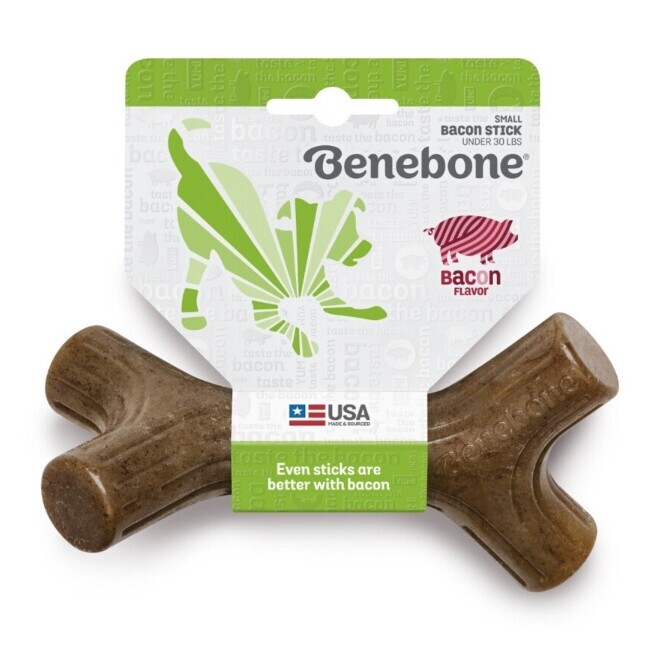 Kousátko pro psa Benebone Stick S přírodní slanina