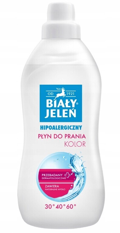 Tekutý prací prostředek na barevné prádlo Biały Jeleń 1 l