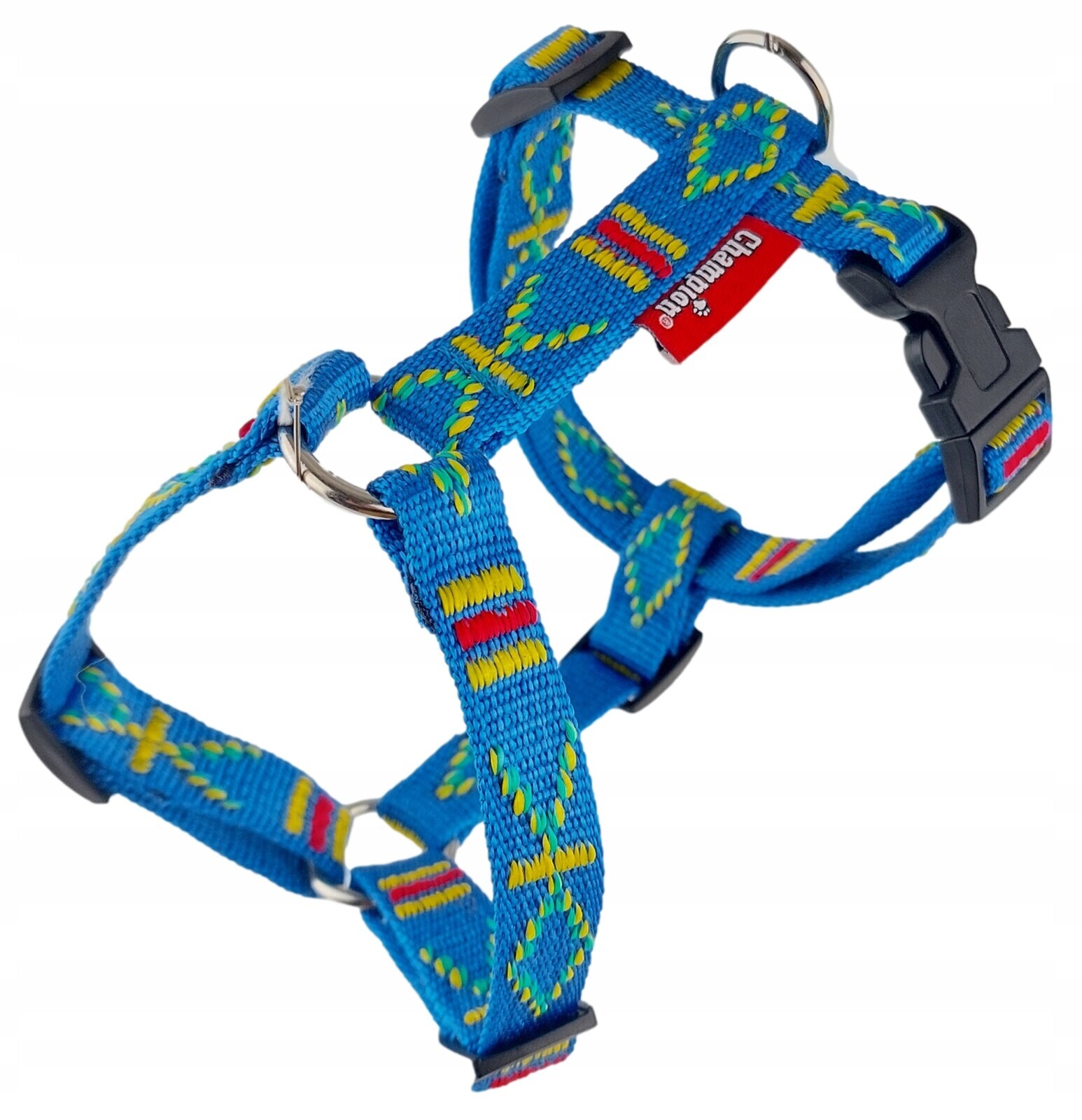 Champion Postroj pro velkého psa Regulovatelná páska Guard 120 Modrá Aztek