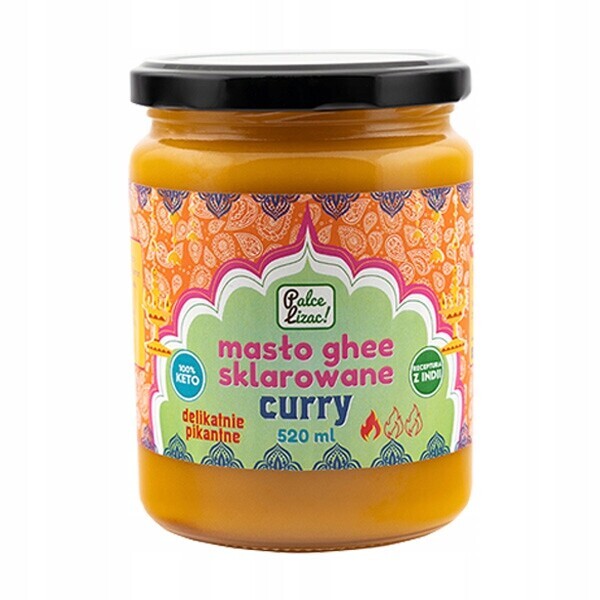Čisté máslo Ghee Curry Light na smažení Palce Lizać 520 ml